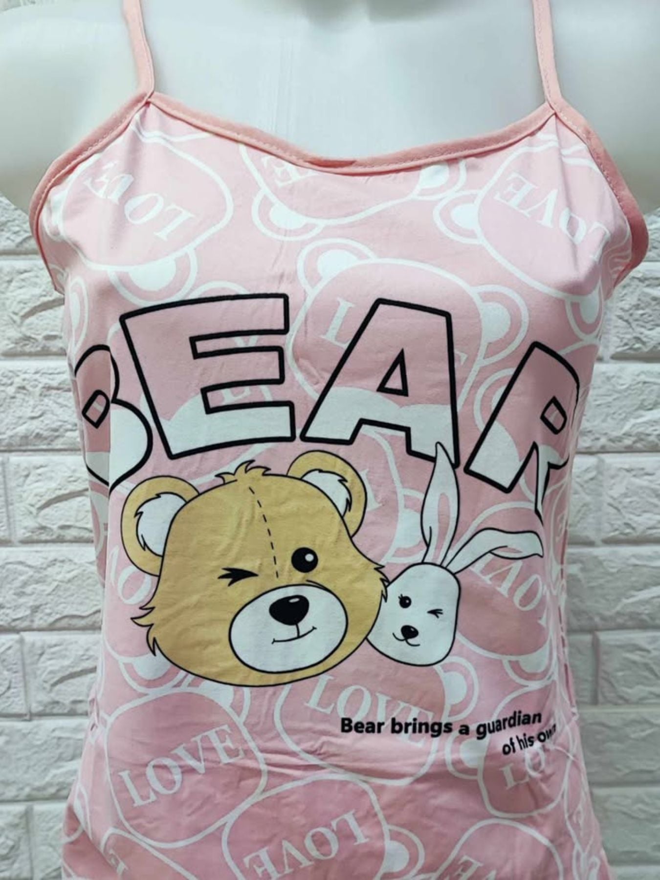 PIJAMA BEAR PINK
