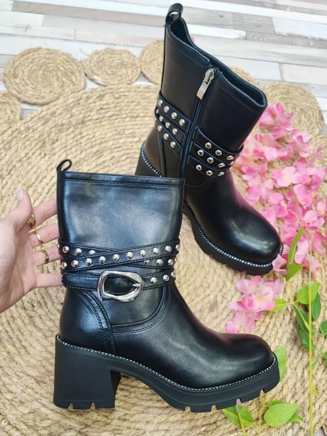BOTIN PETRA - NEGRO