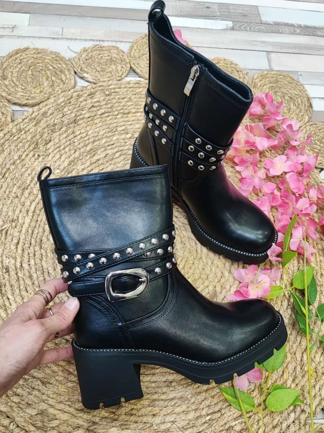 BOTIN PETRA - NEGRO