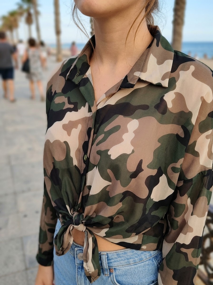 CAMISA MILITAR NUDO ref. 0279