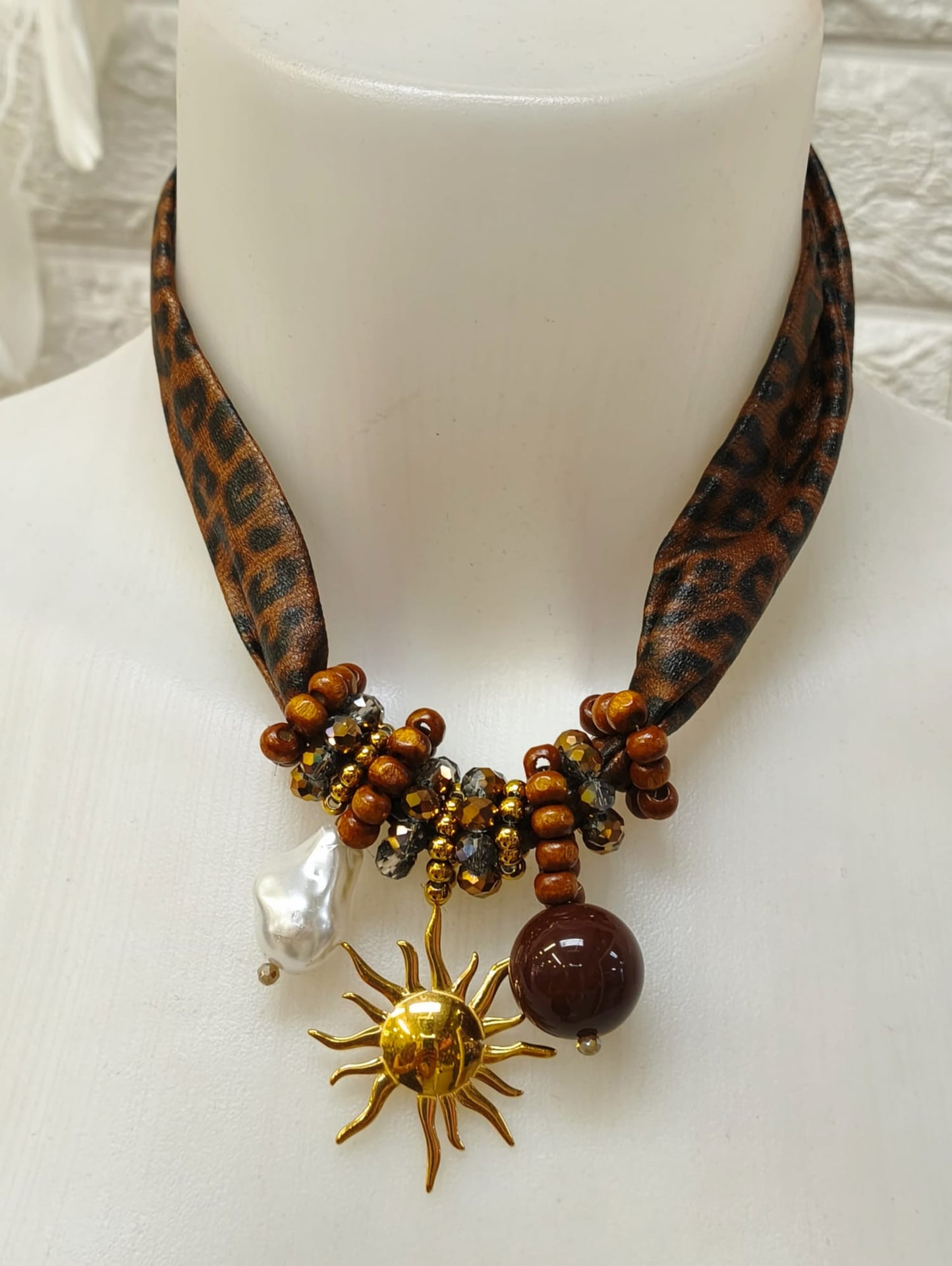 COLLAR SOL COMBI LEOPARDO ref. 0126