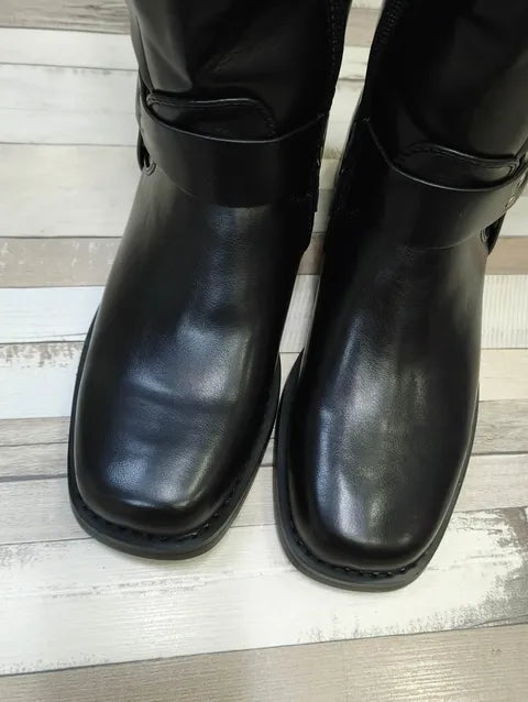 BOTA PLANA MULTIHEBILLAS POLIPIEL ref.03- NEGRO