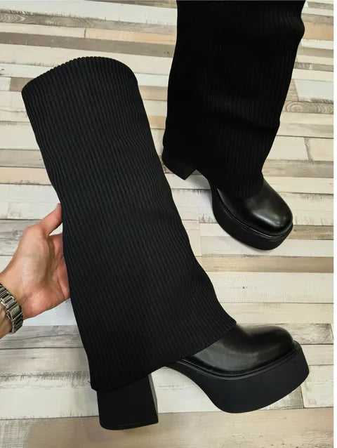 BOTA ALTA CALCETIN ref.042 - NEGRO