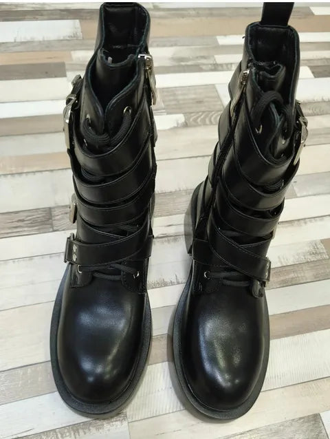 BOTIN TIRAS HEBILLAS ref.039 - NEGRO