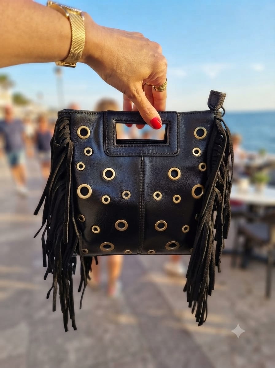 BOLSO ANILLAS FLECOS MANO ref. 0168
