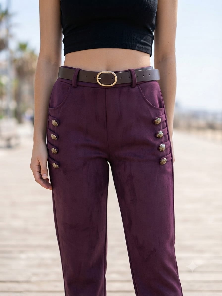 PANTALON ANTELINA BOTONES ref. 0187