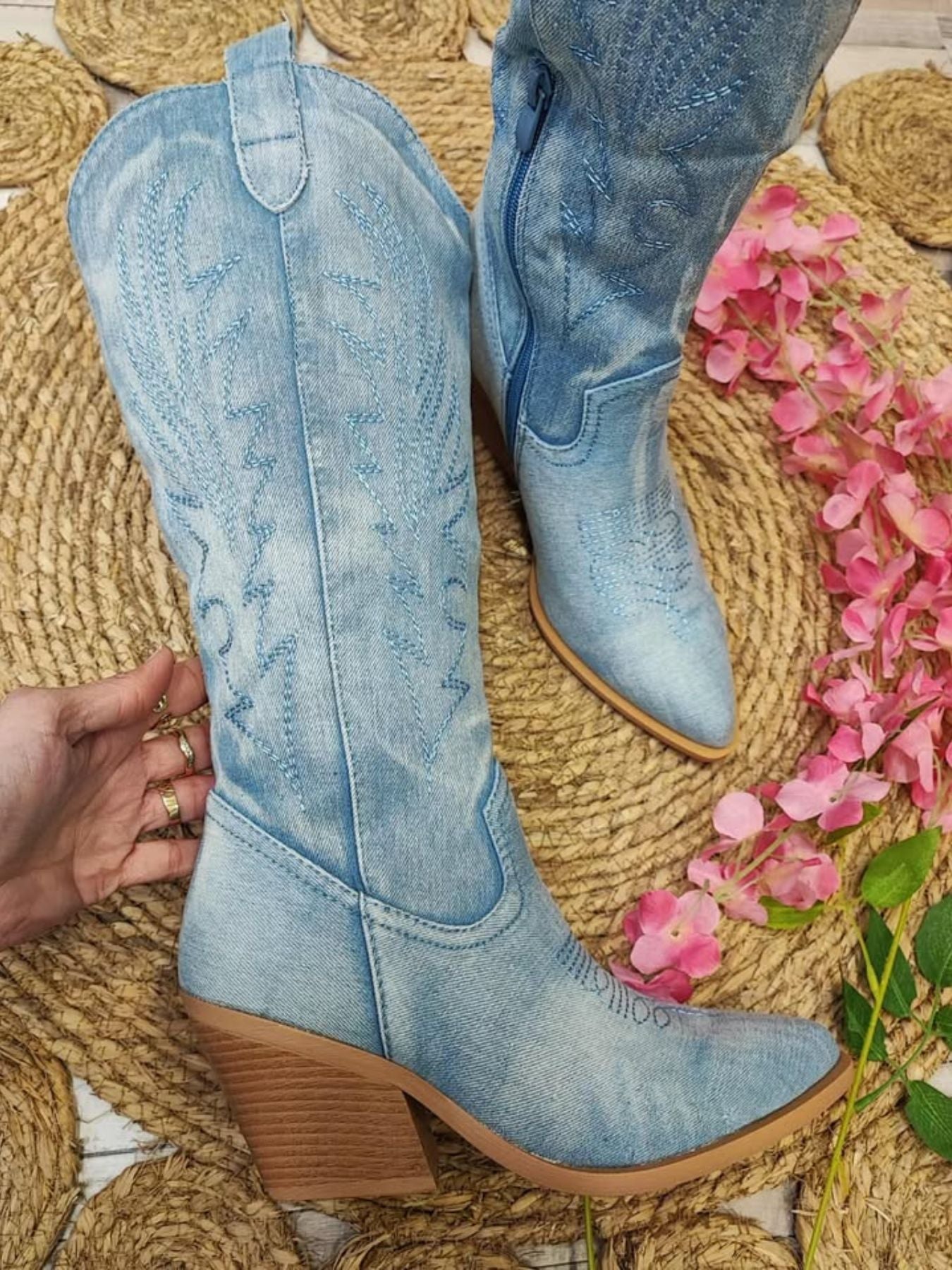 BOTA ANABELLA - AZUL CLARO
