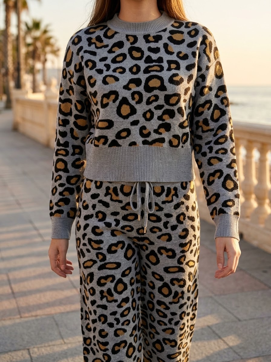 CONJUNTO PUNTO LEOPARDO ref.0299