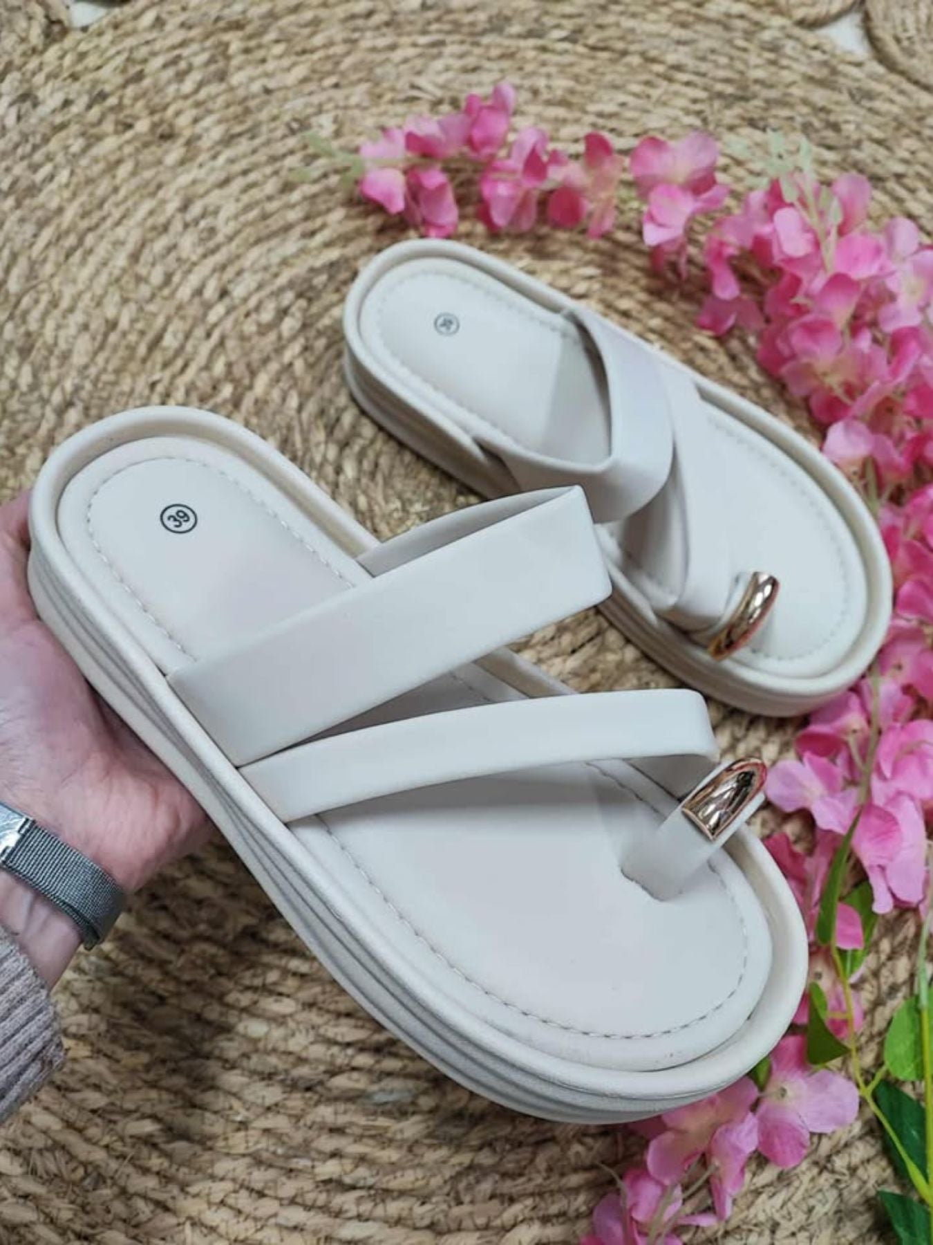 CUÑA  MARCIA - BEIGE