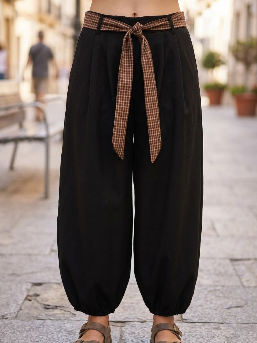 PANTALON CINTURON LAZO ref. 0306