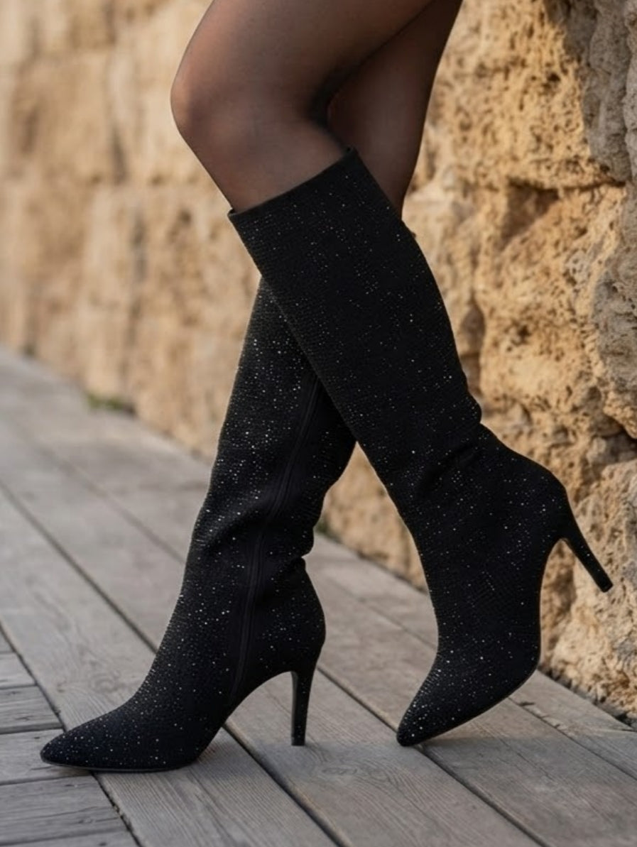 BOTA STRASS ref. 0229 - NEGRO