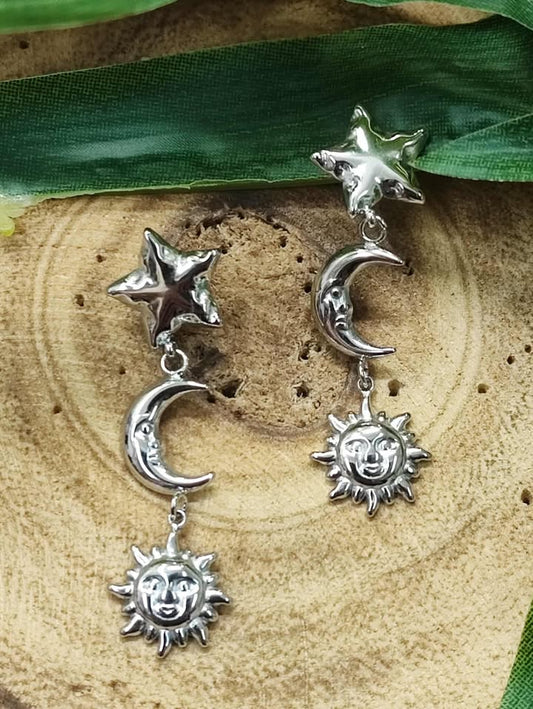 PENDIENTES UNIVERS - PLATEADO