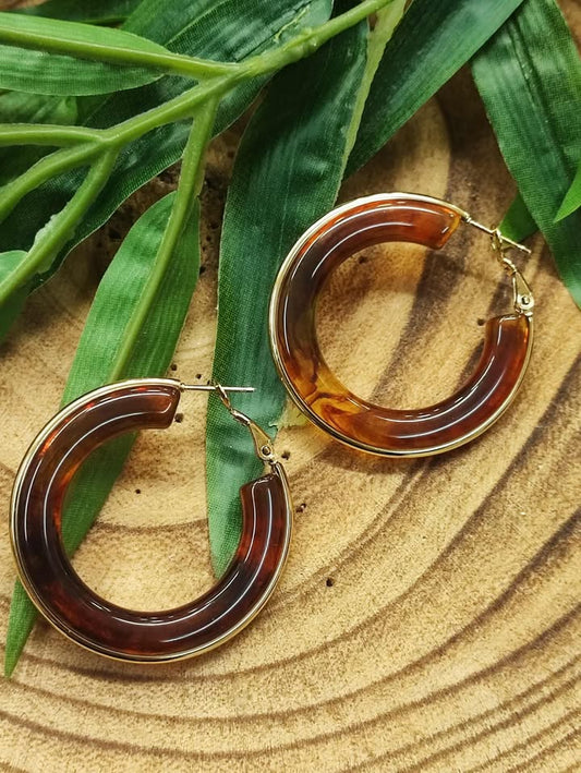 PENDIENTES BROWN - DORADO