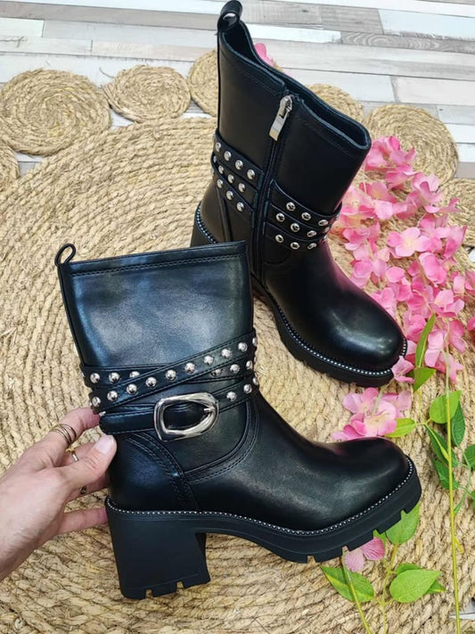 BOTIN PETRA - NEGRO