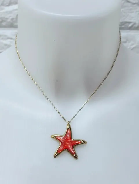 COLLAR ESTRELLA CORAL