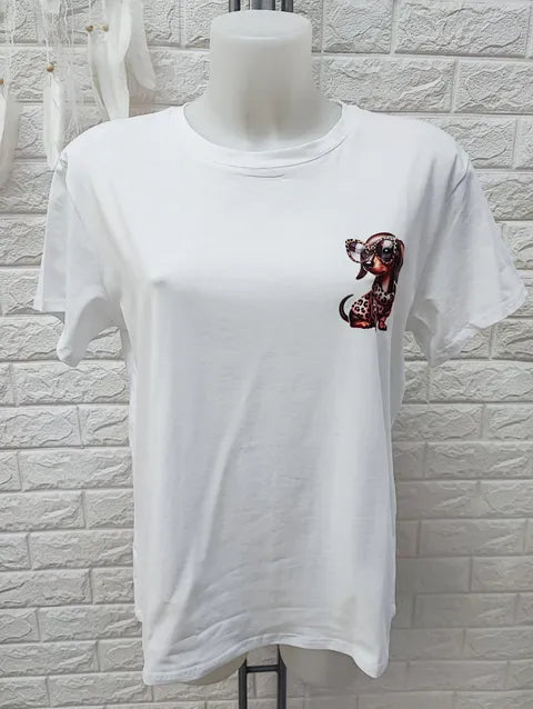 CAMISETA TECKEL LEOPARDO