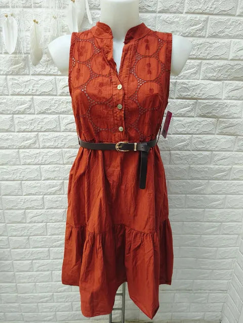 VESTIDO TROQUEL FALDA VUELO - ref.029