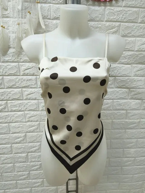 TOP PAÑUELO RASO LUNARES ref.012