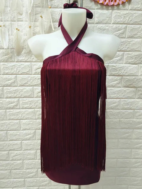 VESTIDO CORTO FLECOS ref.08
