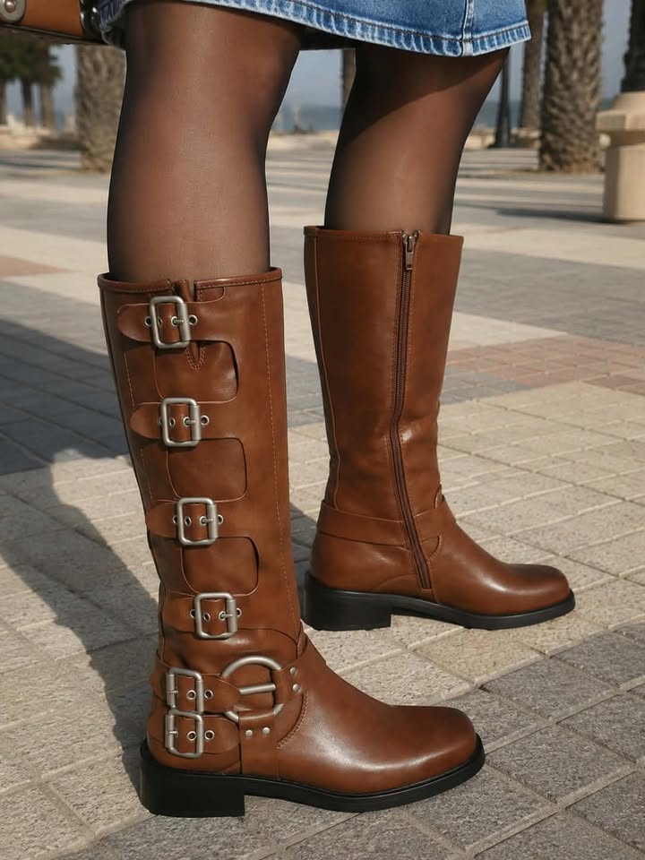 BOTA PLANA MULTIHEBILLAS POLIPIEL ref.03 - CAMEL