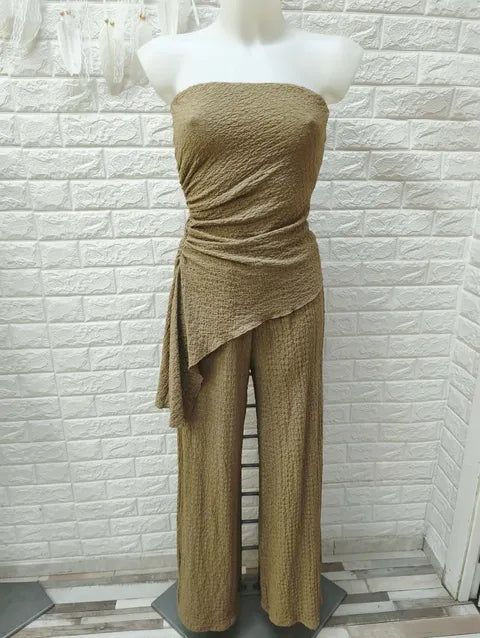 CONJUNTO TOP Y PANTALON VOLANTE - ref.028