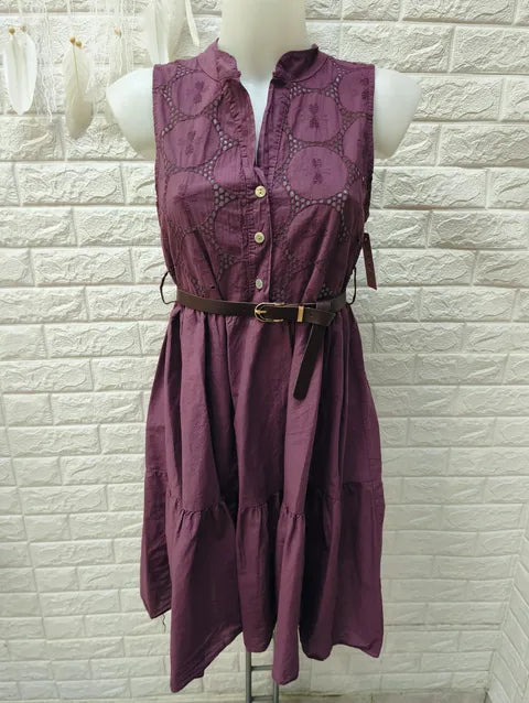 VESTIDO TROQUEL FALDA VUELO - ref.029