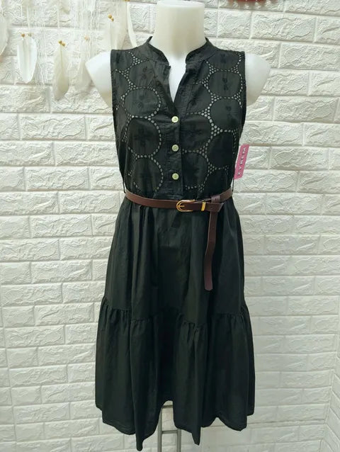 VESTIDO TROQUEL FALDA VUELO - ref.029