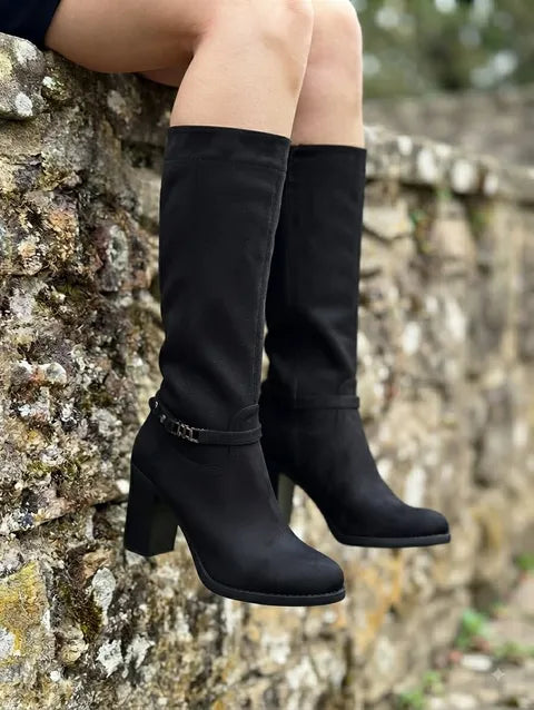 BOTA MEDIA CAÑA ANTELINA ref.013 - NEGRO