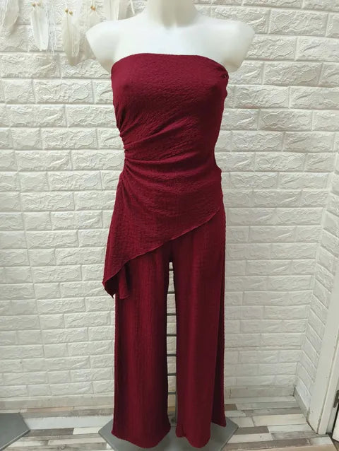 CONJUNTO TOP Y PANTALON VOLANTE - ref.028