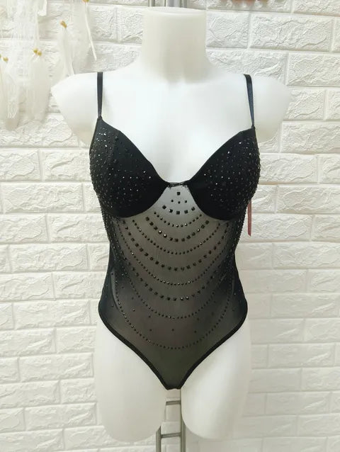 BODY TUL STRASS NEGRO - ref.033