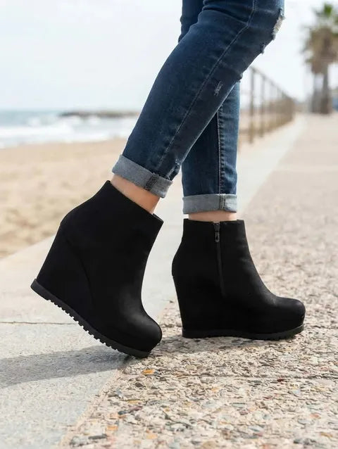 BOTIN CUÑA ANTELINA  ref.037 - NEGRO