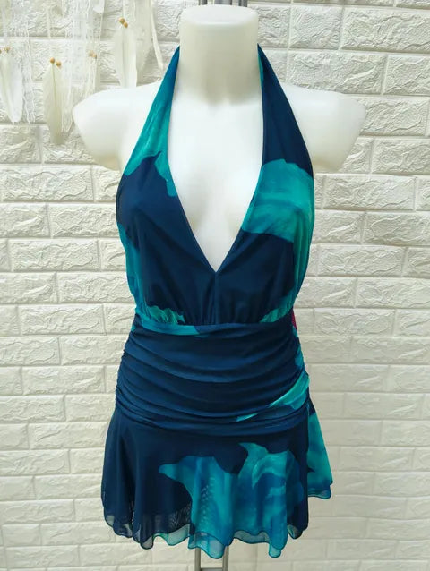 VESTIDO FLORES FALDA VUELO - ref.030
