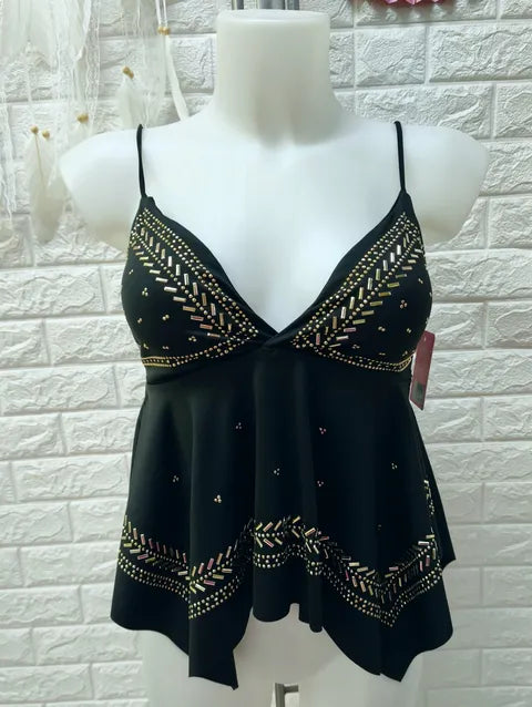 TOP PICOS STRASS DORADO - ref.036