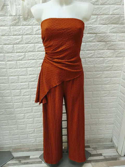 CONJUNTO TOP Y PANTALON VOLANTE - ref.028