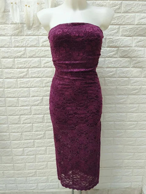 VESTIDO 3/4 ENCAJE ref.052