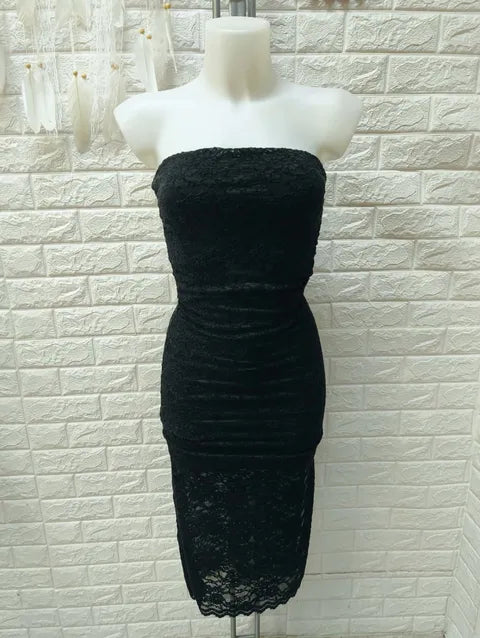 VESTIDO 3/4 ENCAJE ref.052