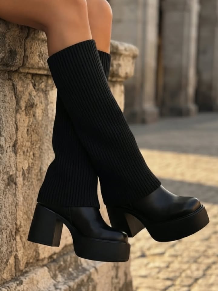 BOTA ALTA CALCETIN ref.042 - NEGRO