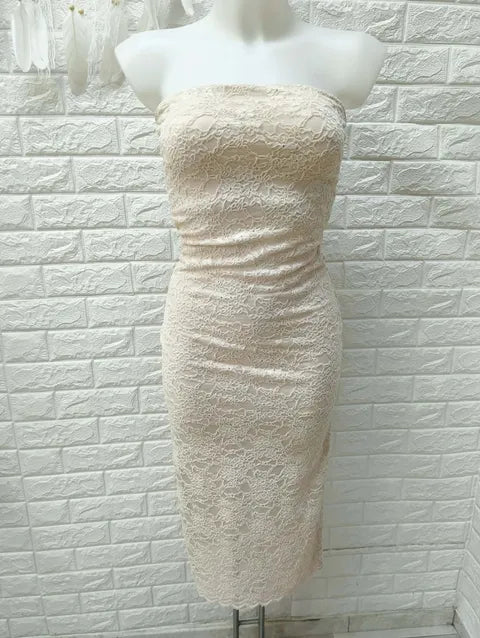 VESTIDO 3/4 ENCAJE ref.052