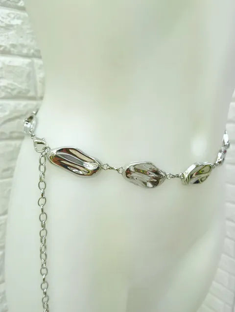 CINTURON METAL ONDAS ref.061