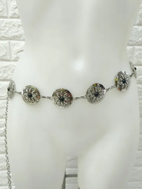CINTURON METAL REDONDA FLOR ref. 062