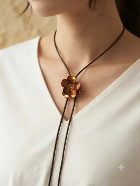 COLLAR FLOR CUERDA ref.053