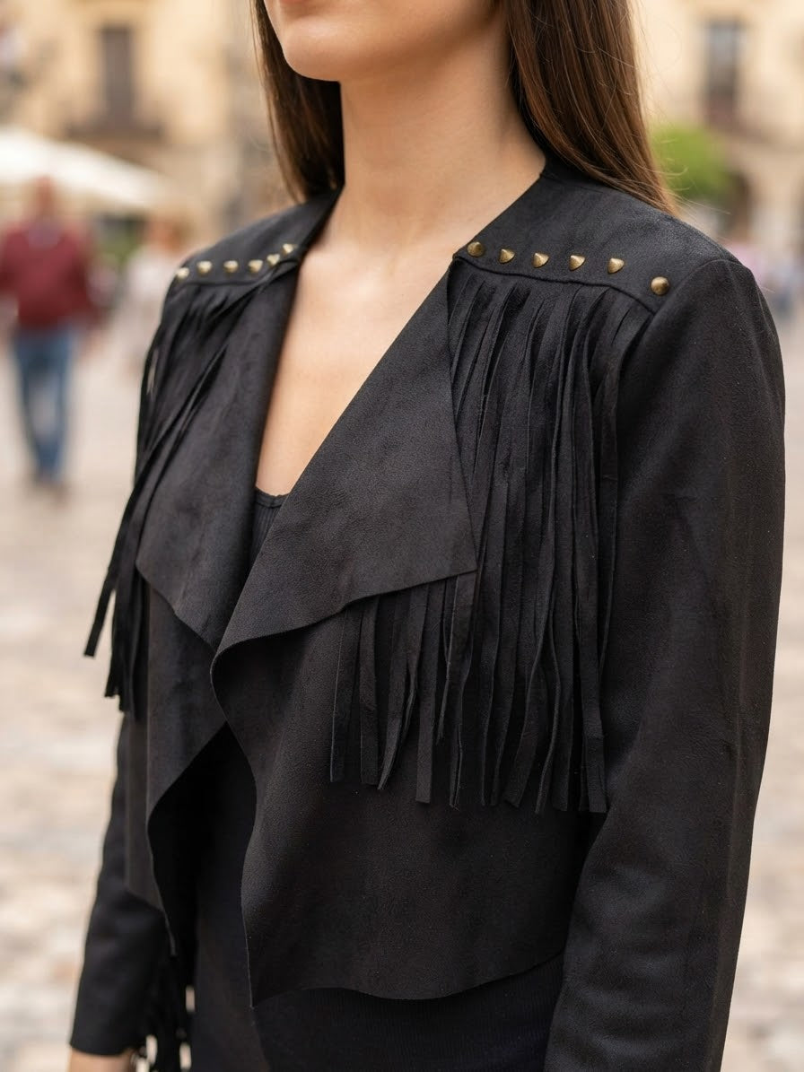 CHAQUETA ANTELINA FLECOS ref. 0241