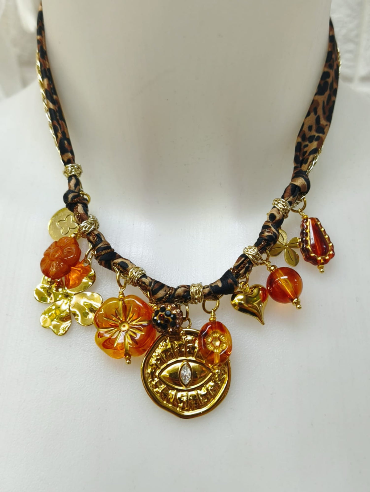 COLLAR MONEDA OJO ref. 0128