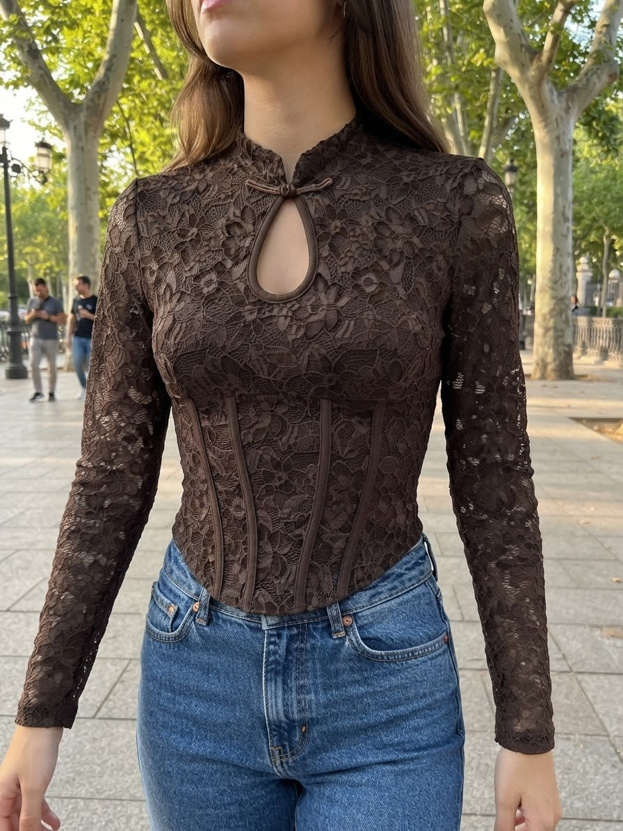 TOP JAPON ENCAJE ref. 0242
