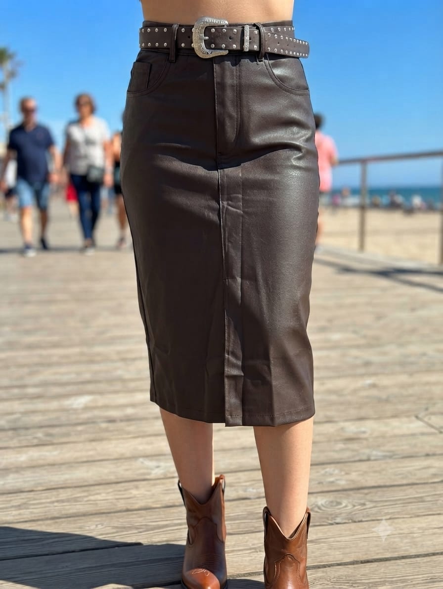 FALDA 3/4 POLIPIEL ref. 0106