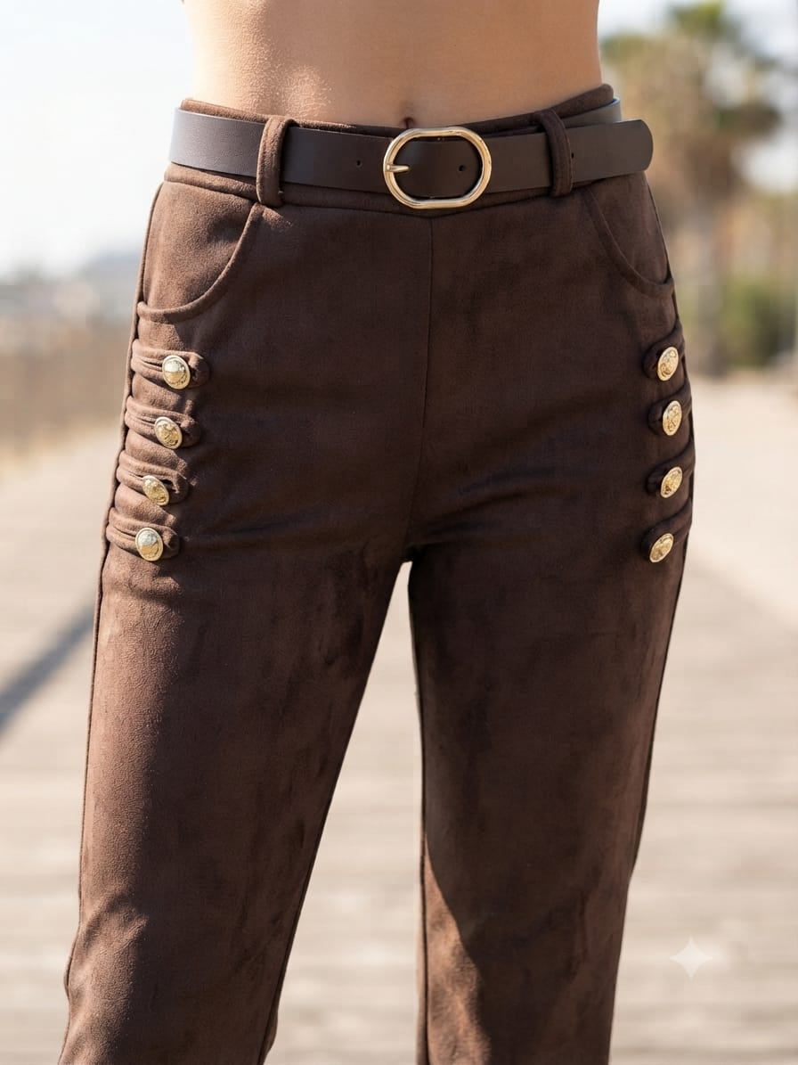 PANTALON ANTELINA BOTONES ref. 0187
