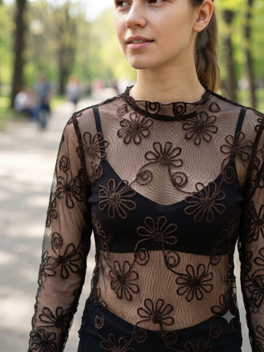 TOP TUL FLORES ref. 0183