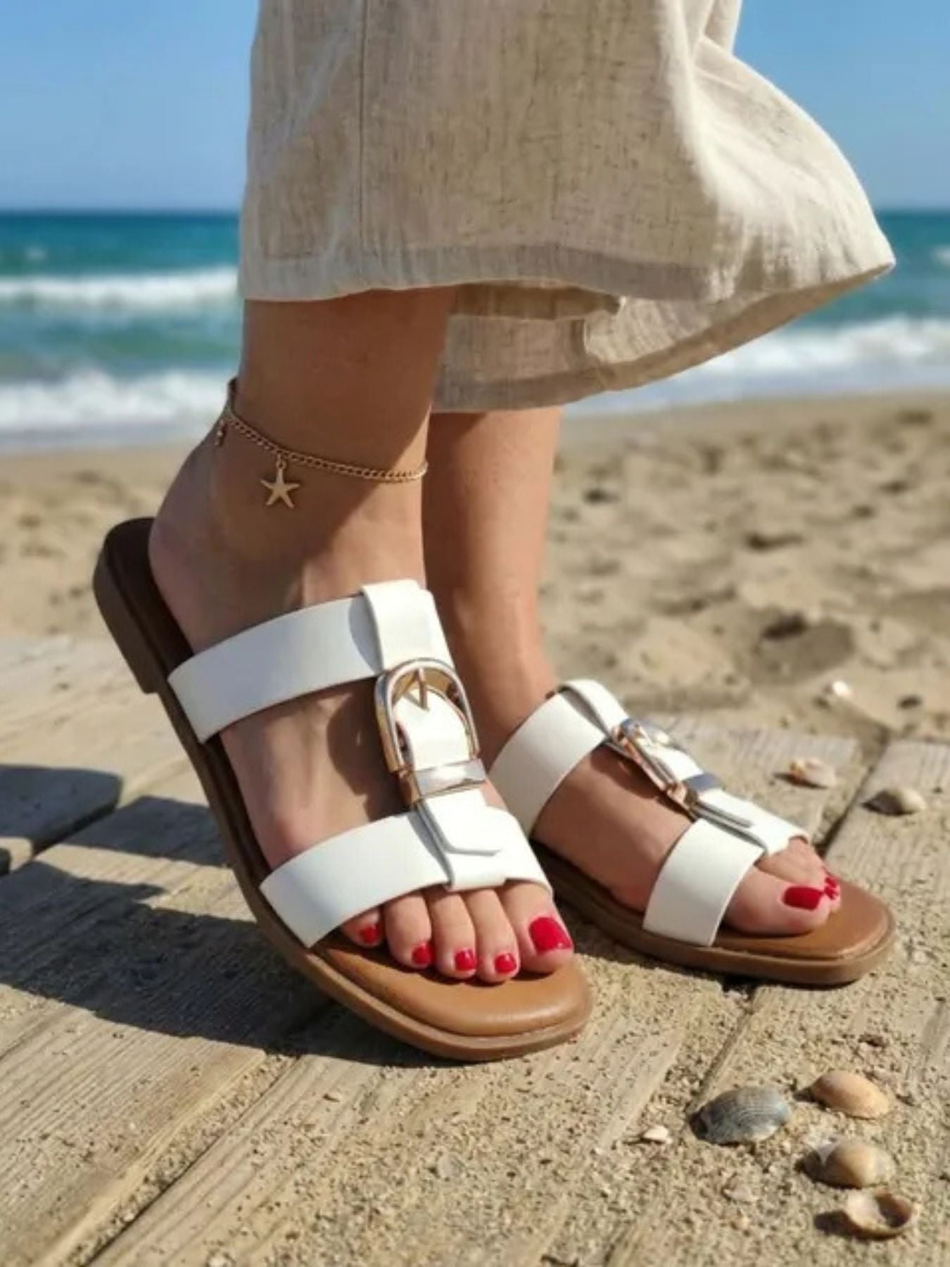 SANDALIA SAMIRA - BLANCO
