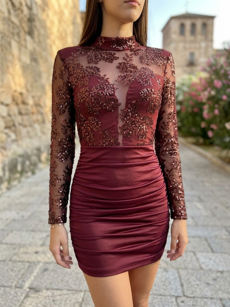 VESTIDO PAILLETTES ref.0258