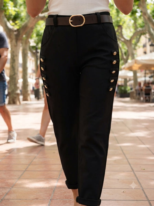 PANTALON ANTELINA BOTONES ref. 0187